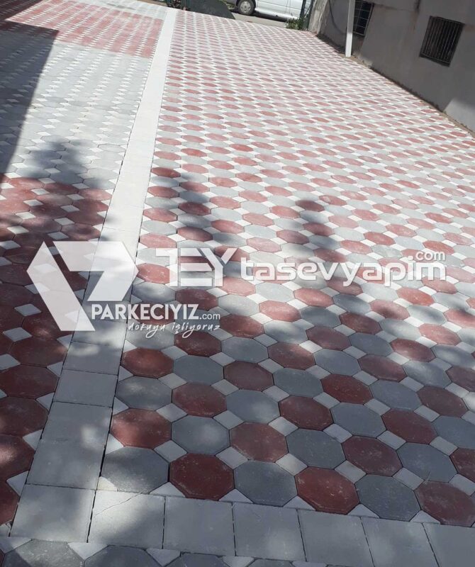 sekizgen25 670x800 Kesik Prizma, Elips, Altıgen, Sekizgen, 3 Boyutlu Taş Döşeme 25