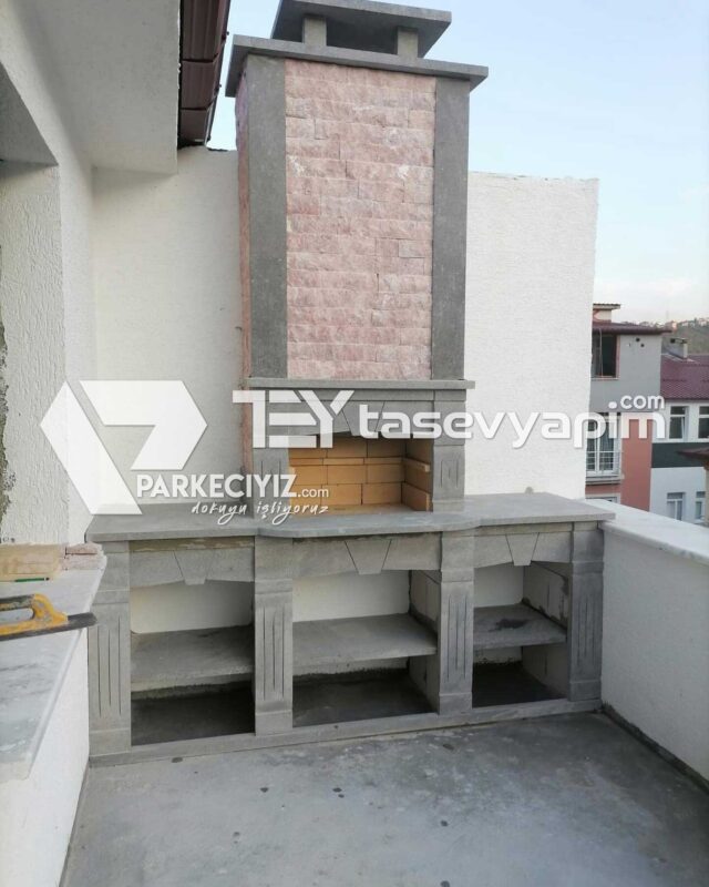 somine barbeku yapimi68 640x800 Şömine, Barbekü Yapımı 68