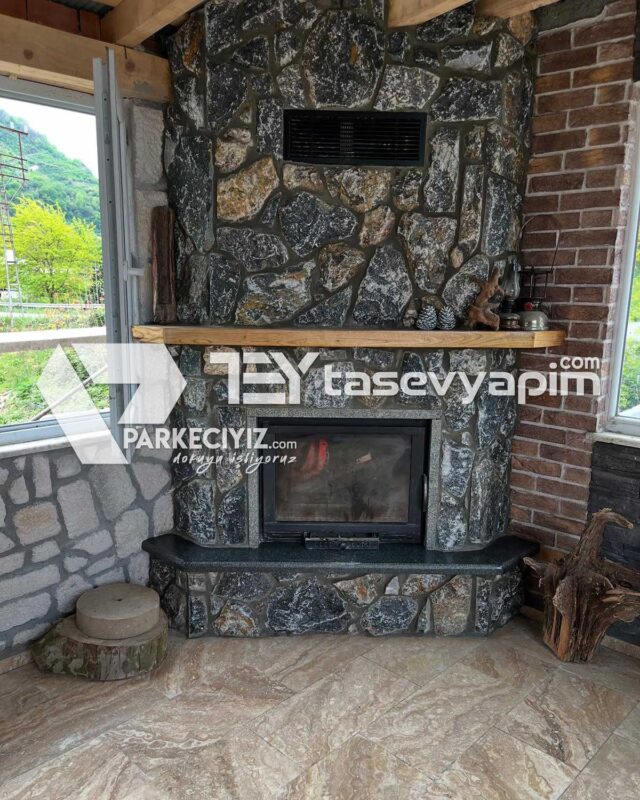 somine barbeku yapimi79 640x800 Şömine, Barbekü Yapımı 79